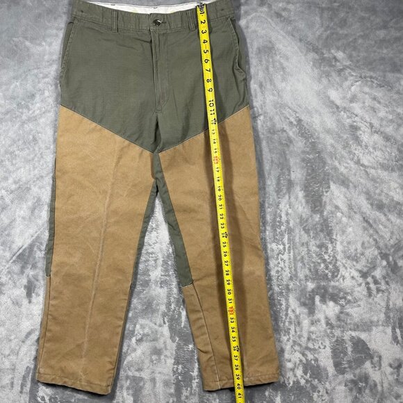 Two-Tone Olive & Tan Mens Pants By Rattlers Brand Cotton Blend 34x31(33x31) USA - Picture 7 of 10